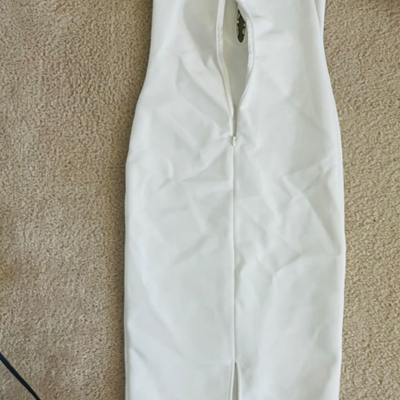 Fashion Nova Sweetest Heart Embellished Midi Dress - White MEDIUM - Picture 2 of 5